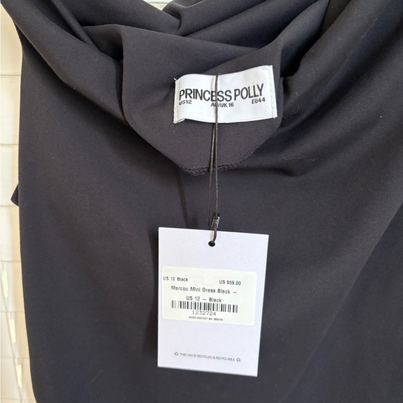 Princess Polly Black Off-Shoulder Mini Dress - Picture 4 of 4